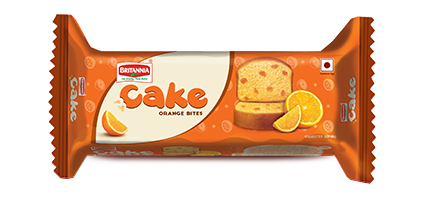 BRITANIA CAKE ORANGE BITES 60G