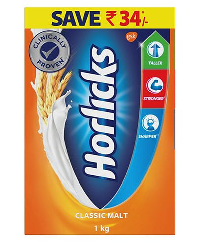 HORLICKS CLASSIC MALT REFILL 1KG
